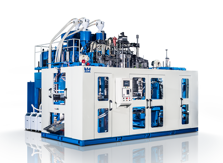 Máquina mediana de moldeo por soplado co-extrusión.