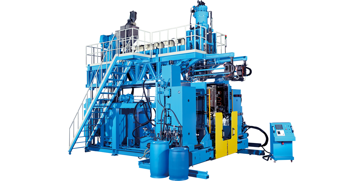 Double L-Ring Drum Blow Molding Machine